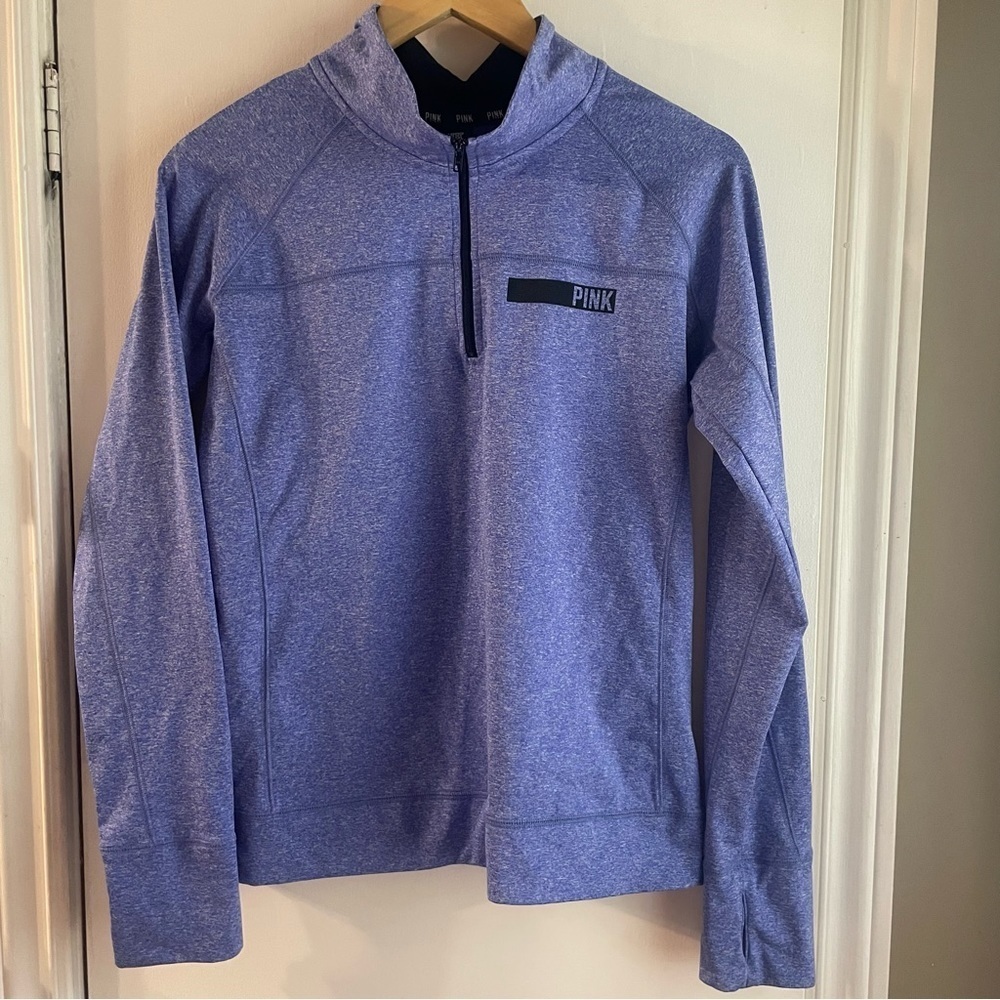 VICTORIA’S SECRET PINK active half zip funnel neck long sleeve size large